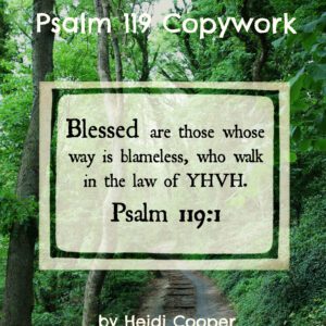 Psalm 119 copywork