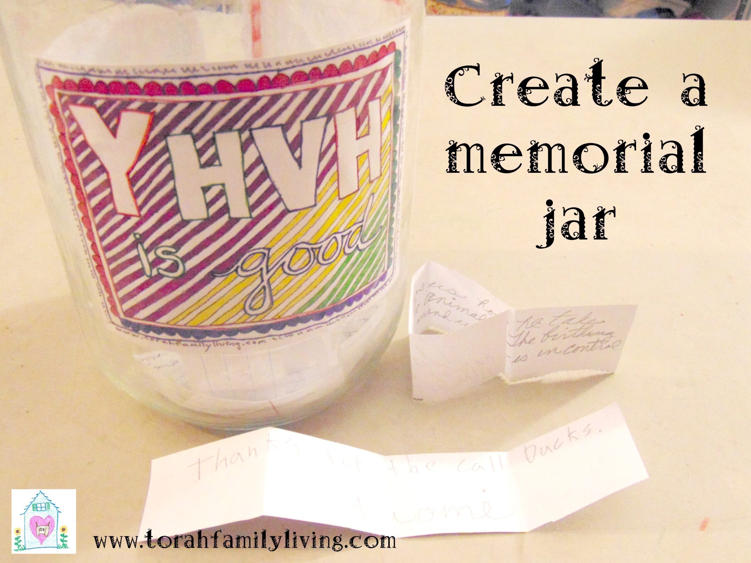 Create a memorial jar