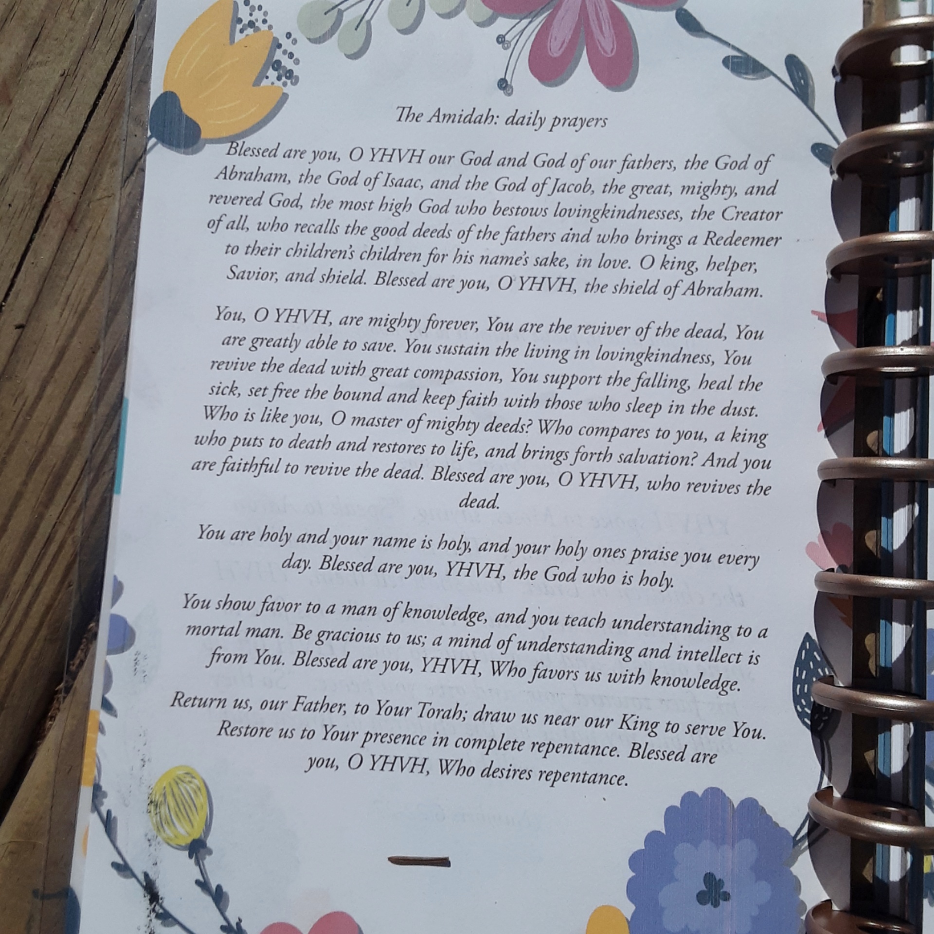 Torah Family Living planner Torah Family Living