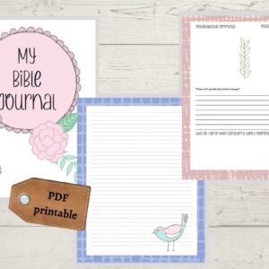 Printable Bible journal pastel patterns