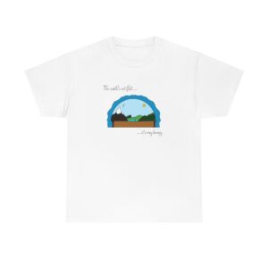 The earth's not flat, it's very bumpy t-shirt