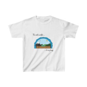 Kids t-shirt "The earth's not flat, it's very bumpy."