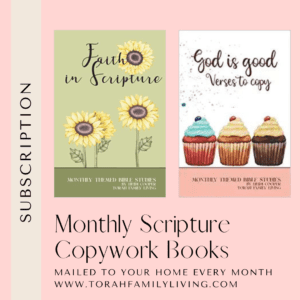 Monthly copywork book subscription