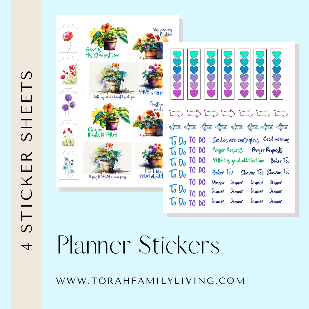 Planner stickers – Torah Family Living
