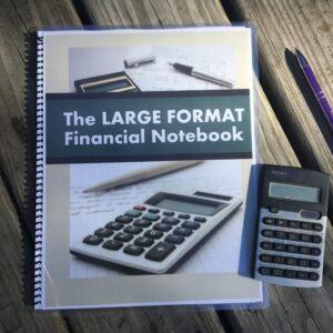 The LARGE FORMAT Financial Notebook