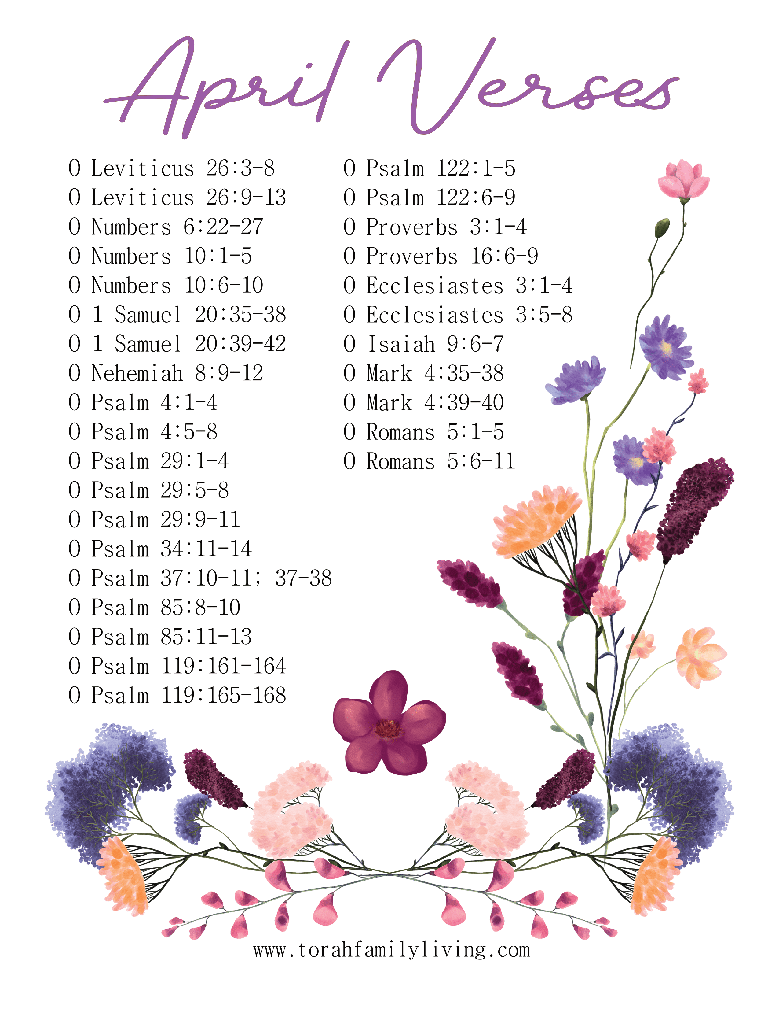 Scripture Verses