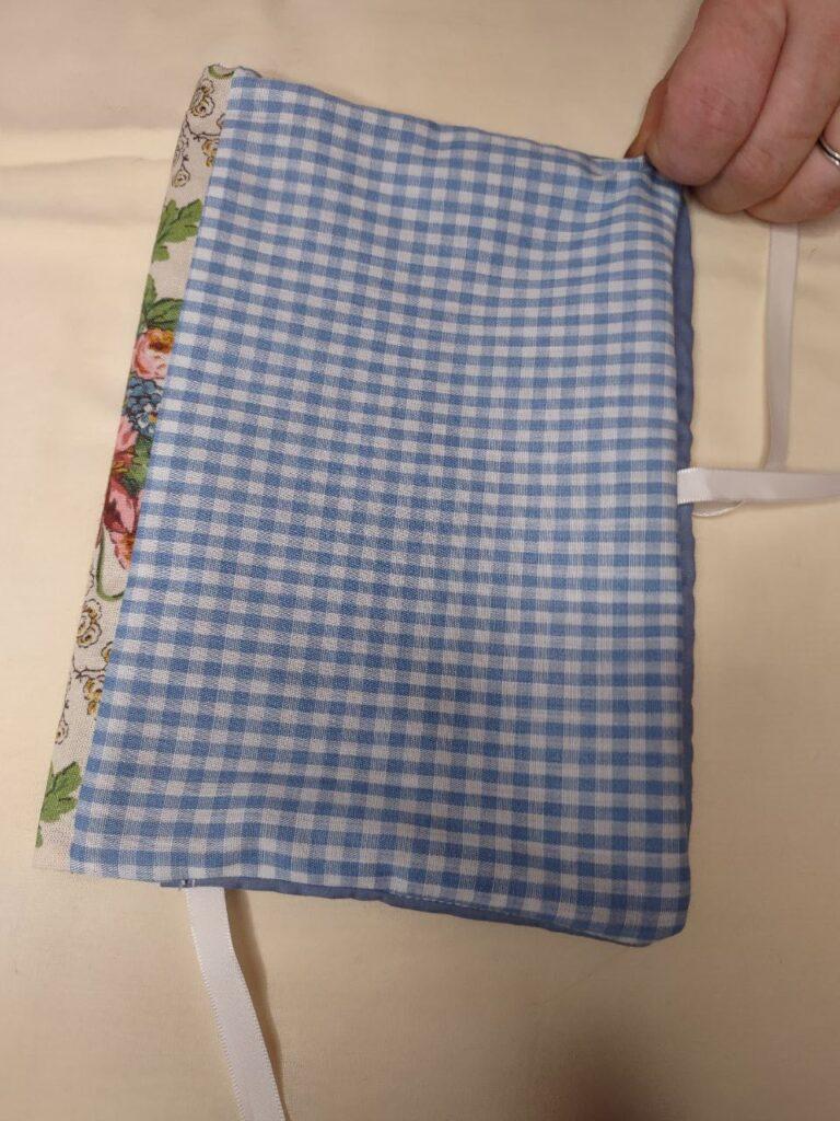 Handmade Bible cover blue gingham