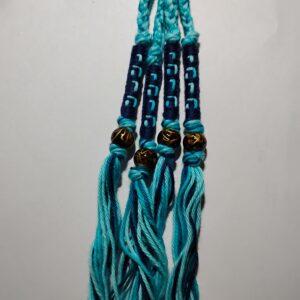 Aqua/blue cotton tzitzit set